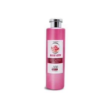 Rose City 380 ml Gri Kapak Sentetik Gül Suyu