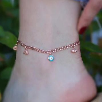 Rose Gold Kaplama Gümüş Dilek Halhal