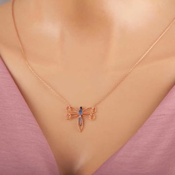 ​Rose Yusufçuk Kadın Gümüş Kolye