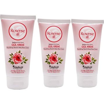 Rosense 3x75 ml Gül Tüp El Kremi