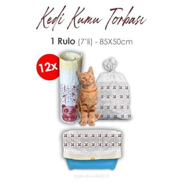 Rosie 7 Adet 12 Rulo 85x50 cm Kedi Kumu Torbası