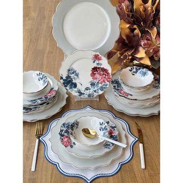 Rossev Verano 24 Parça 6 Kişilik Yemek Takımı