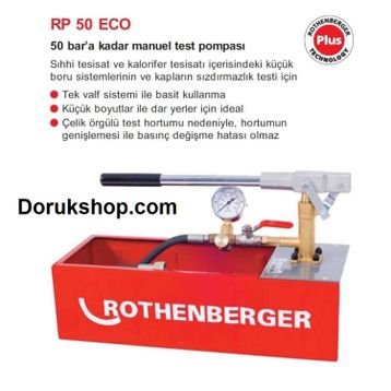 Rothenberger RP 50 ECO Manuel Su Test Pompası