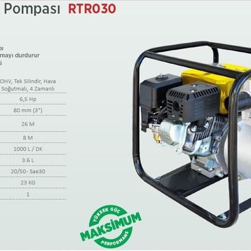 Rother RTR030 Benzinli Su Pompası