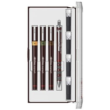 Rotring Isograph (0.2-0.3-0.5 mm) Junior Set + Tikky 0.5 mm Mekanik Kurşun Kalem
