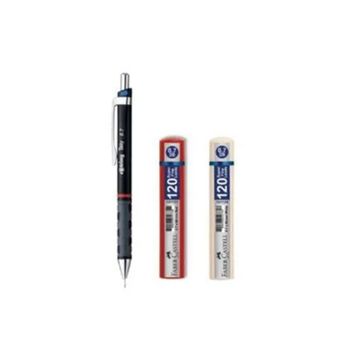 Rotring Tikky 0.7 mm Mavi Uçlu Kalem + 0.7 mm 120'li Faber-Castell Kalem Ucu