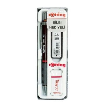 Rotring Tikky Bordo 0.5 mm Mekanik Kurşun Kalem Okul Seti