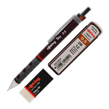 Rotring Tikky Versatil Kalem 0.5 mm + Uç + Silgili Set