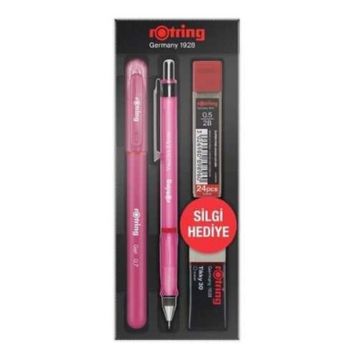 Rotring Visuclick 0.5 mm Pembe Set + Jel