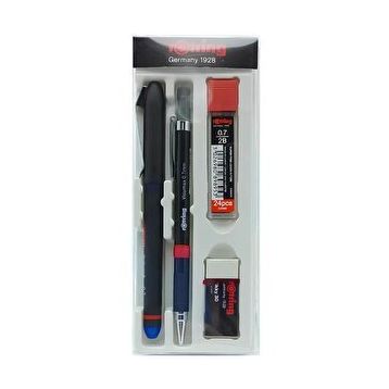 Rotring Visumax 0.7 mm Mavi Roller ve Versatil Kalem Ofis Seti
