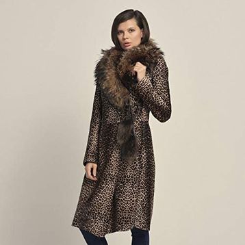 Rouge P254LU Leopar Kadın Mont
