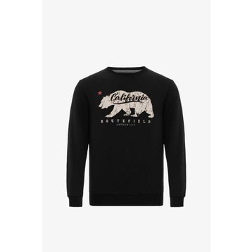 Routefield RFHOME2223-001 Home Siyah Erkek Sweatshirt