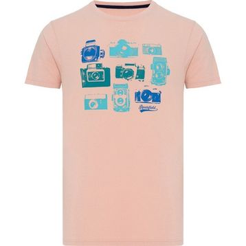 Routefield RFTIMER23-POW Timer Pembe Erkek T-shirt