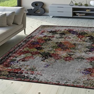 Rovigo Home RVG1639-HY1204 Dijital Baskı Kaymaz Taban 160x230 cm Salon Halı
