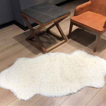 Rovigo Home RVG6000CK Tavşan Tüyü Post Tüy Dökmez Krem 80x200 cm Salon Halı