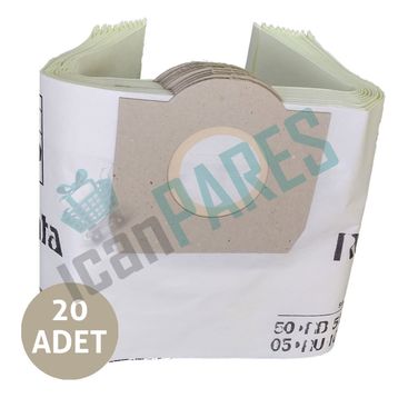 Rowenta RB 50 Kağıt Toz 20 Adet Süpürge Torbası