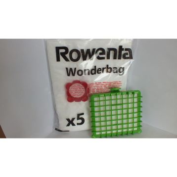 Rowenta Silence Force Wonderbag 5 Adet ve Hepa Filtre Uyumlu Süpürge Toz Torba