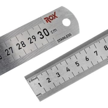Rox 0199 Çift Taraflı 300 MM Çelik Cetvel