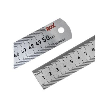 Rox 0200 500 MM Çift Taraflı Çelik Cetvel