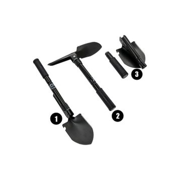 Rox 42 cm Camping 0106 Pusulalı Mini Katlanır Kürek Kamp Küreği