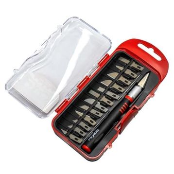 Rox Wood 0180 Pro 15 Parça Neşter Ahşap ve Maket Hobi Bıçak Seti