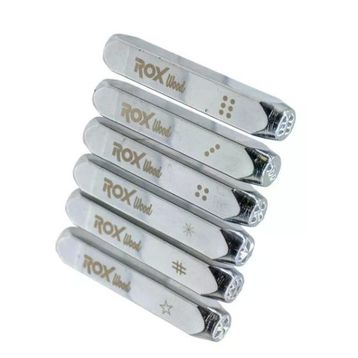 Rox Wood 0190 6 mm 6 Parça İşaretleme Zımba Seti