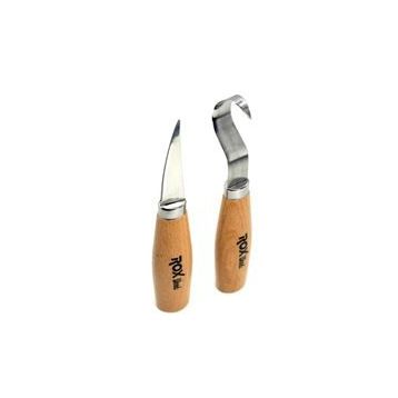 Rox Wood 2 Parça Kaşık Oyma Bıçak Seti