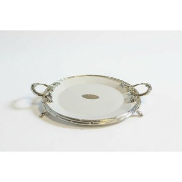 Roy King Classy Yuvarlak 32x38 cm Gümüş Sunum Tabak