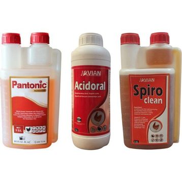 Royal Acidoral Spiro Clean Pantonic 3'lü 1 lt Tamamlayıcı Yem Seti