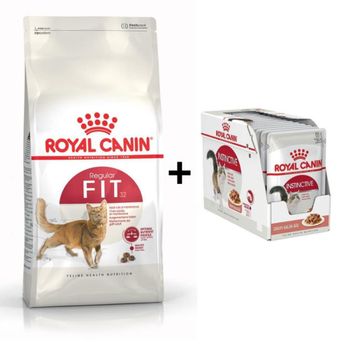 Royal Canin 2 kg Fit 32 Kuru Kedi Maması + 12 Adet Yaş Mama
