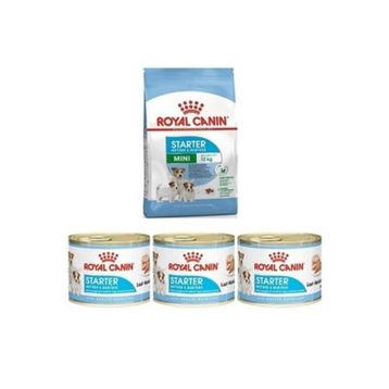 Royal Canin 3 kg Mini Starter + Starter 3x195 gr Konserve Köpek Maması