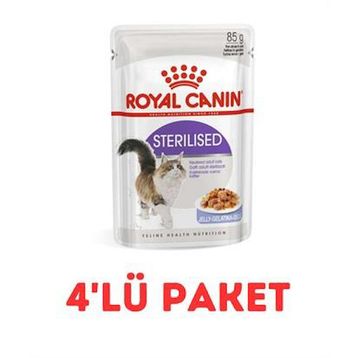 Royal Canin 4x85 gr Sterilised Jelly Kısırlaştırılmış Kedi Konservesi