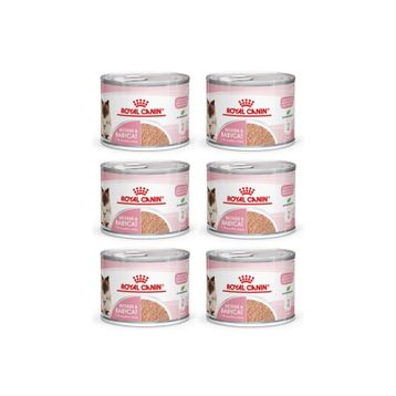 Royal Canin 6x195 gr Mother Babycat Anne Hamile ve Yavru Kediler Için Konserve Kıyılmış Pate Yaş Mama