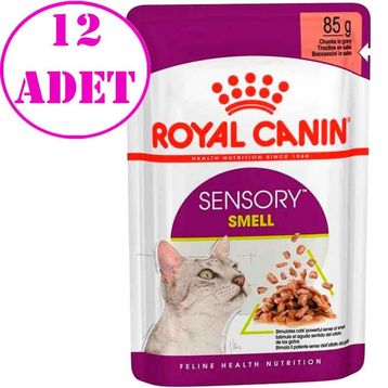 Royal Canin 6x85 gr Sensory Smell Etli ve Balıklı Soslu Kedi Konservesi