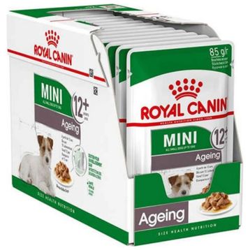 Royal Canin 85 gr 12 Adet Mini Ageing 12+ Gravy Pouch Yaşlı Köpek Yaş Maması