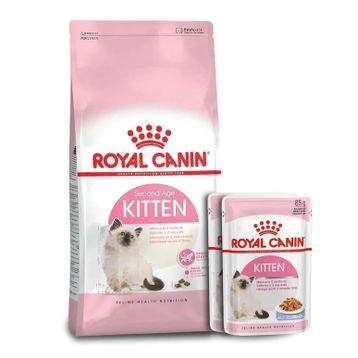Royal Canin Kitten 2 kg 85 gr Kitten Jelly Yaş Mama Hediyeli 2 Adet Yavru Kedi Maması