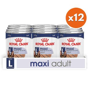 Royal Canin Maxi Adult Büyük Irk 12x410 gr Köpek Konservesi