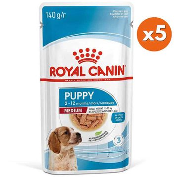 Royal Canin Medium Puppy Gravy 5x140 gr Köpek Yaş Maması