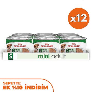 Royal Canin Mini Adult Küçük Irk 12x195 gr Köpek Konservesi