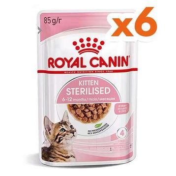 Royal Canin Pouch Gravy Kitten Sterilised 6x85 gr Yaş Yavru Kısır Kedi Maması