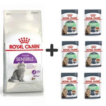 Royal Canin Sensible 33 4 kg Kuru Kedi Maması + 6 Adet Yaş Mama