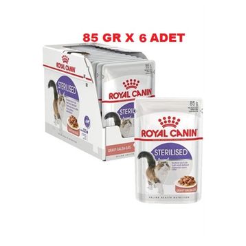 Royal Canin Sterilised Gravy Soslu Pouch 6 x 85 gr Kısır Kedi Yaş Maması