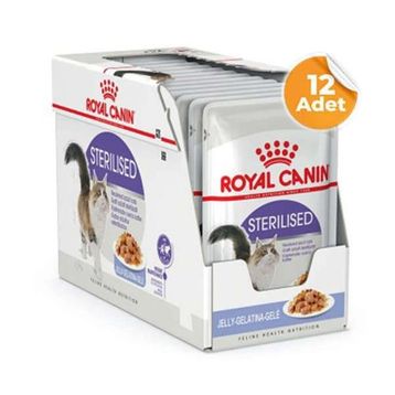 Royal Canin Sterilised Jelly Pouch 85 gr 12'li Yetiskin Kedi Yaş Maması