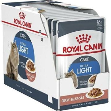 Royal Canin Ultra Light Düşük Kalorili Light 12 adet-85 gr Renkli Kedi Konservesi