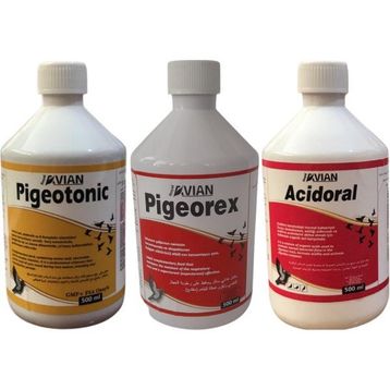 Royal Pigeotonic Pigeorex Acidoral 3'lü 500 ml Tamamlayıcı Yem Seti