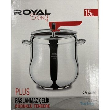 Royal Song 15TL Paslanmaz 18 lt Bordo Çelik Düdüklü Tencere