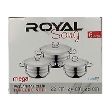 Royal Song Junior 6 Parça Çelik Tencere Seti