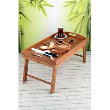 Royal Windsor Lüx Bambu Açılır Ayaklı Keyfi Tepsisi