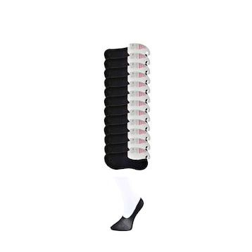 Royaleks 12 Çift Siyah Kadın Babet Çorap