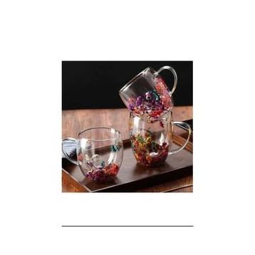 Royaleks 1385 250 ML 1 Adet Büyük Cidarlı Çiçekli Bardak